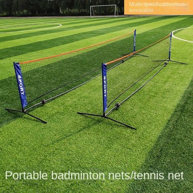 Badminton Sets Portable Badminton Net Easy Setup Volleyball Net For Tennis Pickleball Training Indoor Outdoor Sports Drop 230907