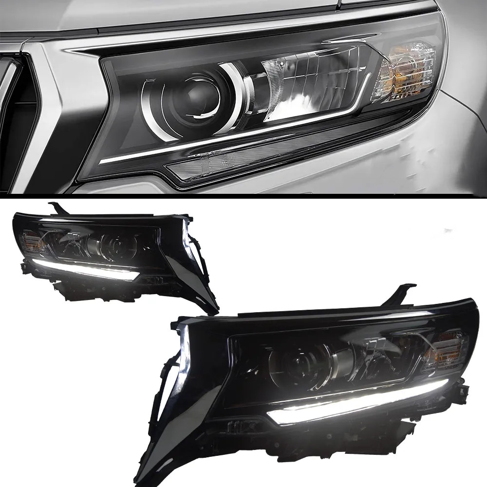Car Headlights For New Prado 20 18-20 21 Cruiser LED Front Headlight High Low Beam Driving Lights DRL Signal
