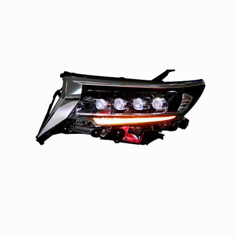 Car Styling Headlights For Land Cruiser Prado 20 18-20 20 LED 4 Lens Headlight High Low Beam Daytime Lights