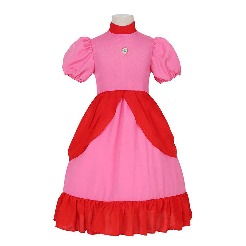 Cosplay Rosalina Dress Girl Game Playing Princess Cosplay Costume Children Theme Party Fantasy Clothes Kids Peach Daisy Fancy Outfits 230731