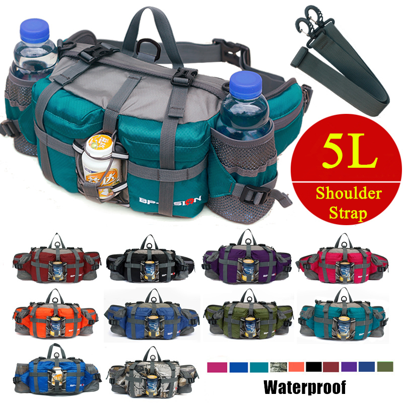 Backpack Outdoor Hiking Waist Bag Water Cycl Backpack Sports Mountain Bottle Waterproof Nylon Camping Mochila Hiking Accessories Hunting 230907