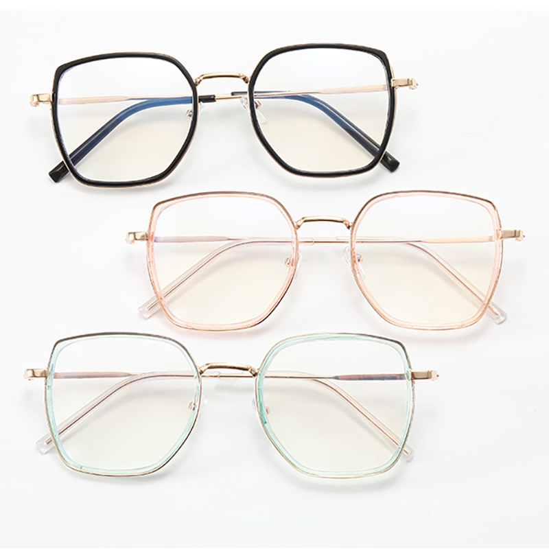 Sunglasses Frames 3Color Computer Blue Blocking Light Glasses Men Eyeglasses Frame Transparent Opticos Para Mujer Vintage Square Glasses Women 230907