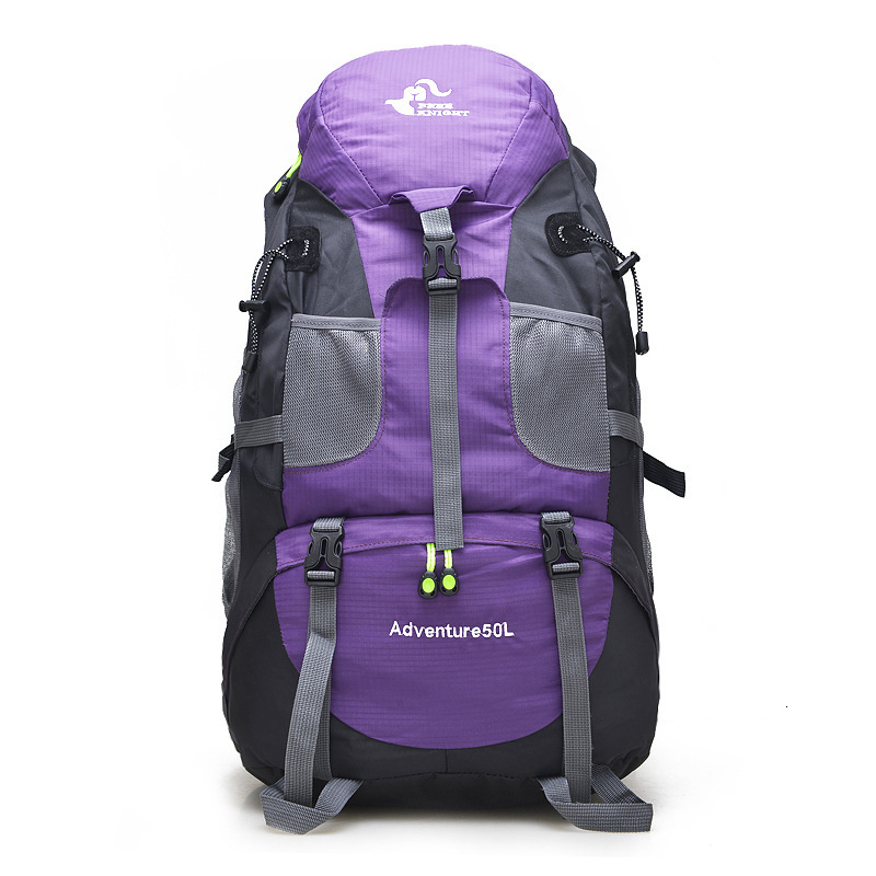 Backpack 50L Outdoor Travel Backpack Men's Women's Camping Hiking Rucksack Sports Ultralight Polyester Mountaineering Bag 230907