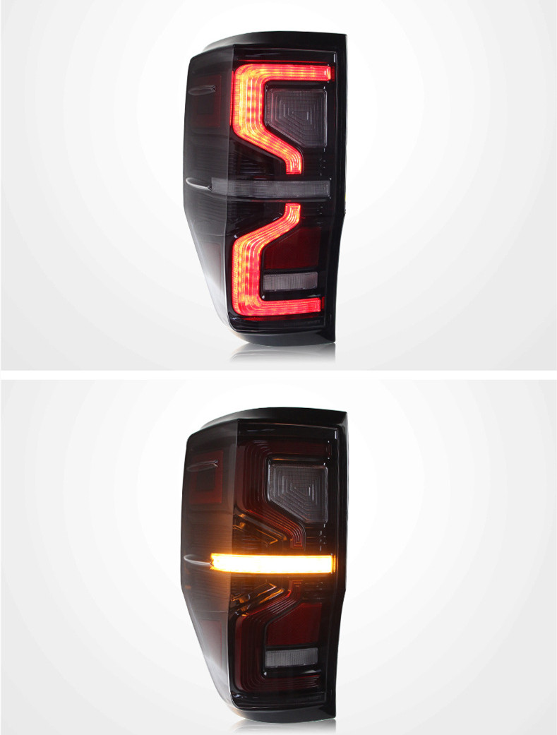 Car Taillight For Ford Ranger Tail Lamp Assembly T7 Upgrade LED Turn Lamp Running Brake Reverse Stop Lights