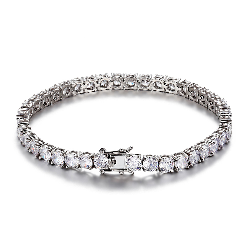 Bangle Hip Hop Bling CZ Cubic Zirconia Iced Out Tennis Bracelet For Women 230907