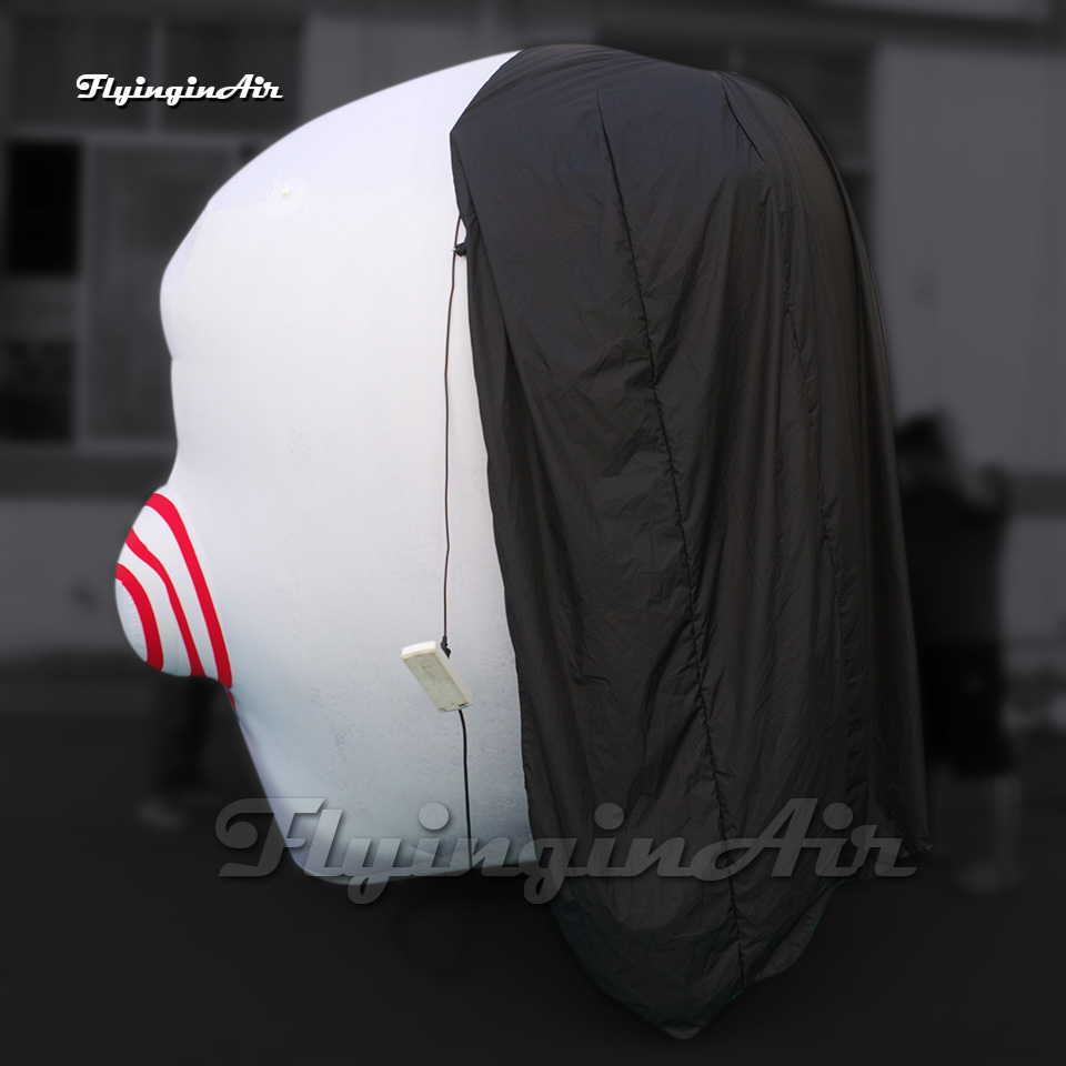 3m Scary Giant Inflatable Billy Saw Mask Air Blow Up Clown Head For Halloween Party Decoration