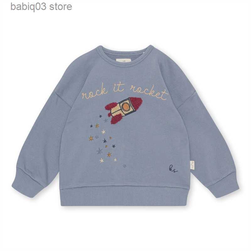 Clothing Sets Bebe Store Bebe Store Spot Danish Konges Slojd SS23 Spring/Summer Children's Long Sleeve Printed Sweater Pants T230907