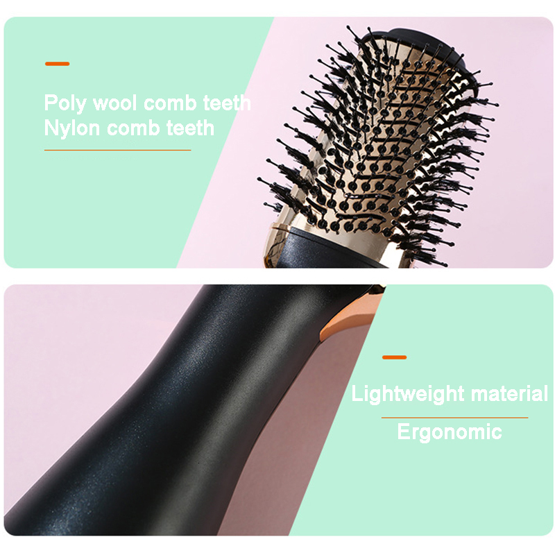 Hair Dryers 3 in 1 Air Brushes Dryer Brush Multifunctional Straightening Comb Professional Home Negative Ion Straight Curling Iron 230906