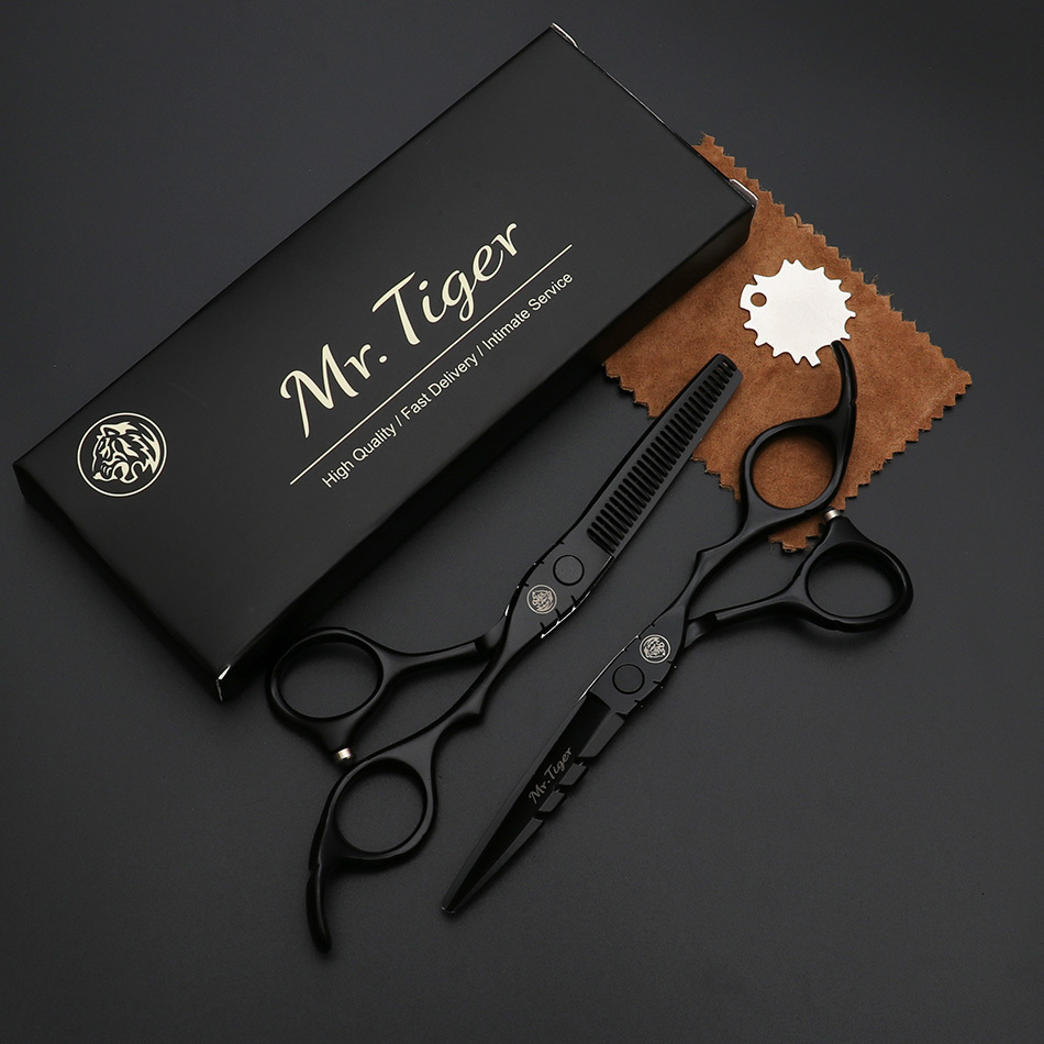 Scissors Shears Japan 440C 55 60 Hair Professional Hairdressing Cutting Thinning Barber Salon 2023 230906
