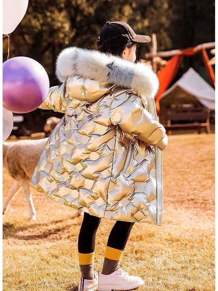 Down Coat Winter Down cotton Jacket Girls Waterproof Hooded Coat Children Outerwear Clothing Teenage clothes Kids R230905