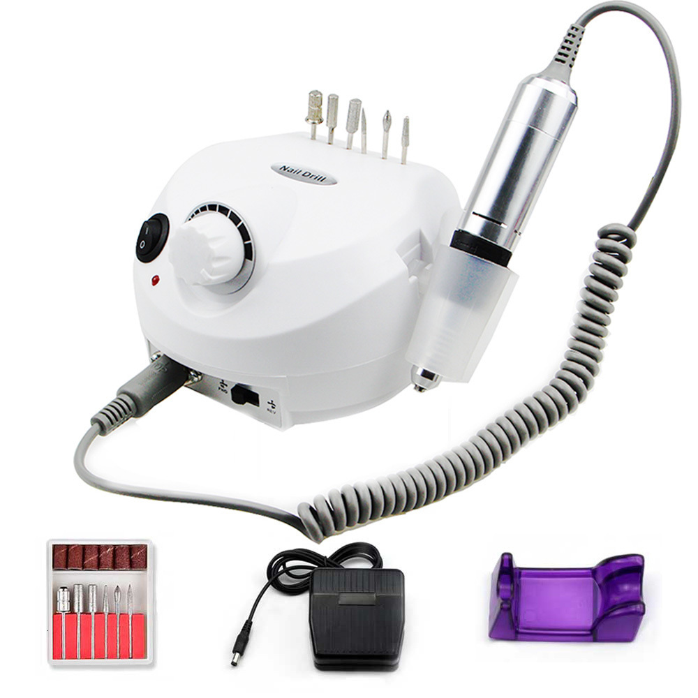 Nail Manicure Set Nail Drill Machine 35000RPM Pro Manicure Machine Apparatus For Manicure Pedicure Kit Electric Nail File With Cutter Nail Tool 230809
