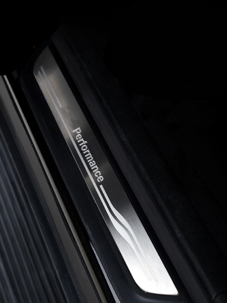 Accessories Door Sill Scuff Plate Guards Car Door Sills Protector cover strips Stickers For BMW F10 F20 F30 F34 F36 F45 E70 E71 F25 F15 F16 E90 X3 X5 
