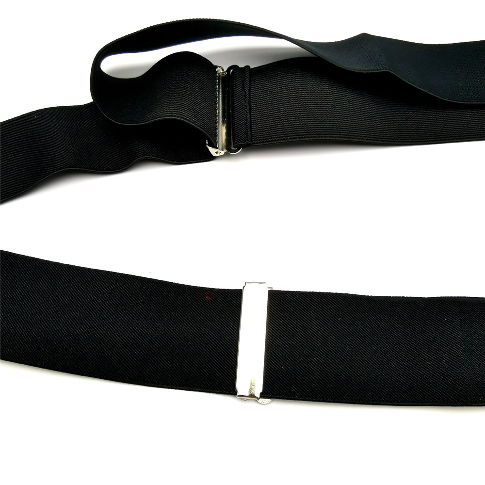 Suspenders Large Strong Clips on Men Suspenders Unisex Braces 50mm Wide 5 Solid Color High Elastic Adjustable Suspender Belt for Heavy Work 230907