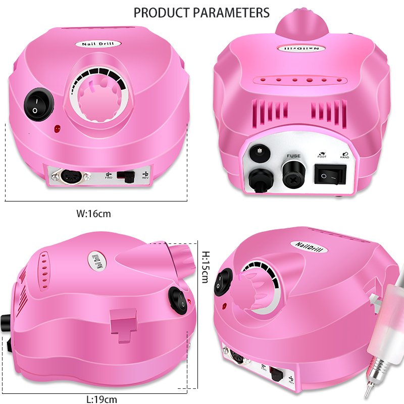 Nail Manicure Set Electric Nail Drill Machine Mill Cutter Sets Electric Manicure Machine Sets Accessory Pedicure Nail Drill Bit Nail Tools Kit 230809