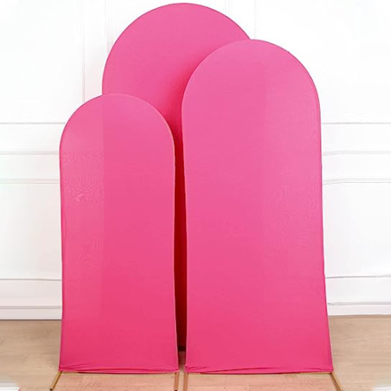 3 Arches With 3 Covers Outdoor Lawn Wedding Decoration Props Welcome Backdrops Frame Flower Fabric Arch Birthday Party Home Partition Backgrounds Fash