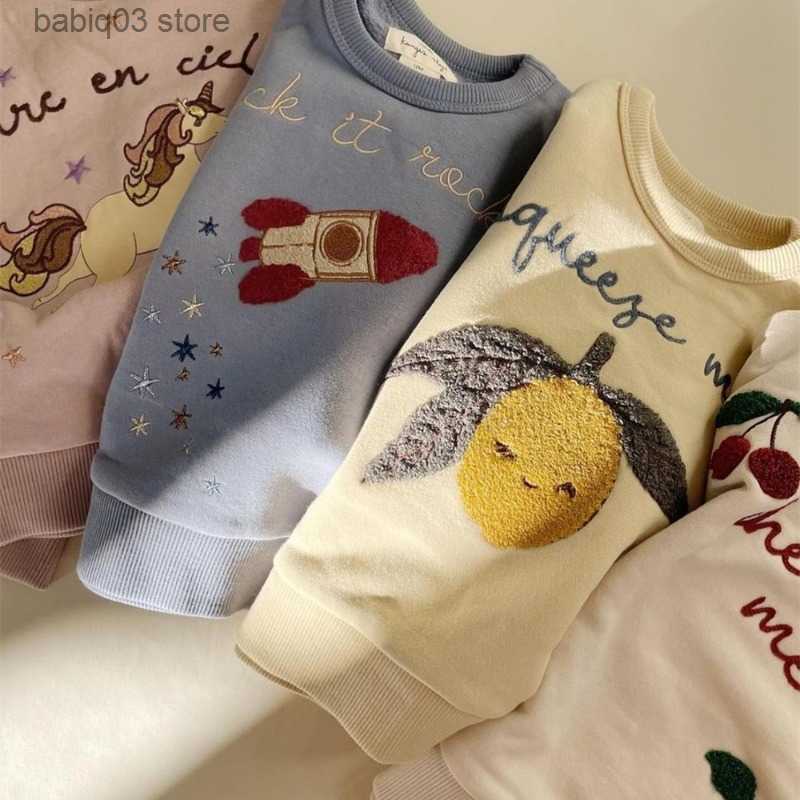 Clothing Sets Bebe Store Bebe Store Spot Danish Konges Slojd SS23 Spring/Summer Children's Long Sleeve Printed Sweater Pants T230907