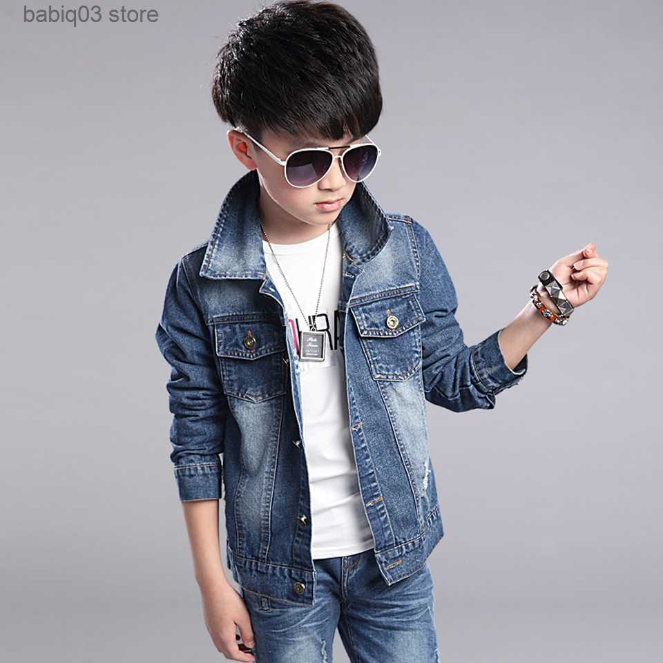 Clothing Sets Fashion Autumn Clothing Kids Jackets Baby Boys and Girls Jackets Kid Casual New Boys Coats Denim Jackets Kids Jeans Outwear T230907