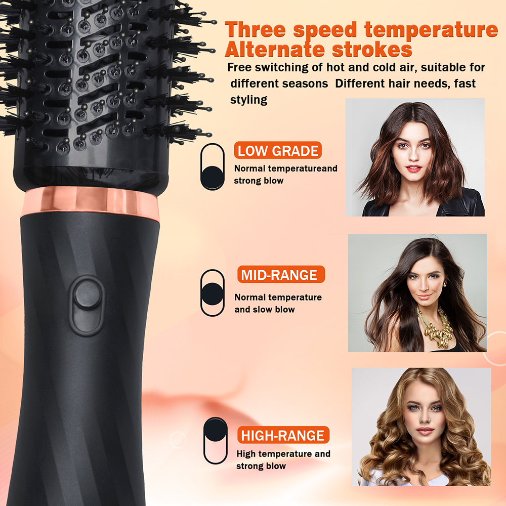 Hair Dryers Professional 6 In 1 Dryer Air Brush Automatic Curler Volumizer Curling Iron Straightener Comb Salon Styling Tools 230906