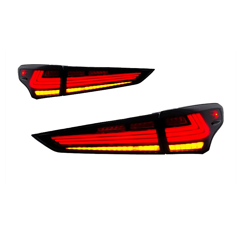 LED Rear Taillight For Highlander Kluger Taillights 20 22 Lexus Type Tail Light Signal Brake Stop Light Reverse Auto