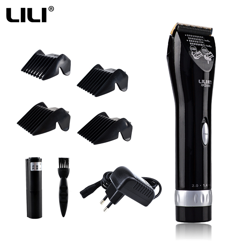 Electric Shavers 110240V Professional Hair Clippers Black Ceramic Blade Trimer with comb Cutting Machine for salonhome 230906