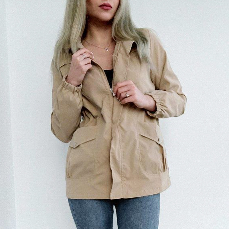 Womens Trench Coats HIFASHION Women Double Layer Windbreaker Autumn Casual Slim Coat Fashion Plus Size 4Xl StandUp Collar Ladies Jacket 230906