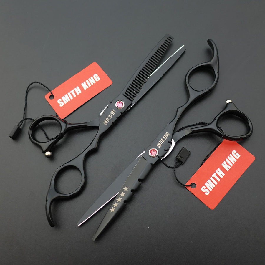 Scissors Shears 6 inch Professional Hairdressing scissors set Cutting Thinning Barber shears quality 230906