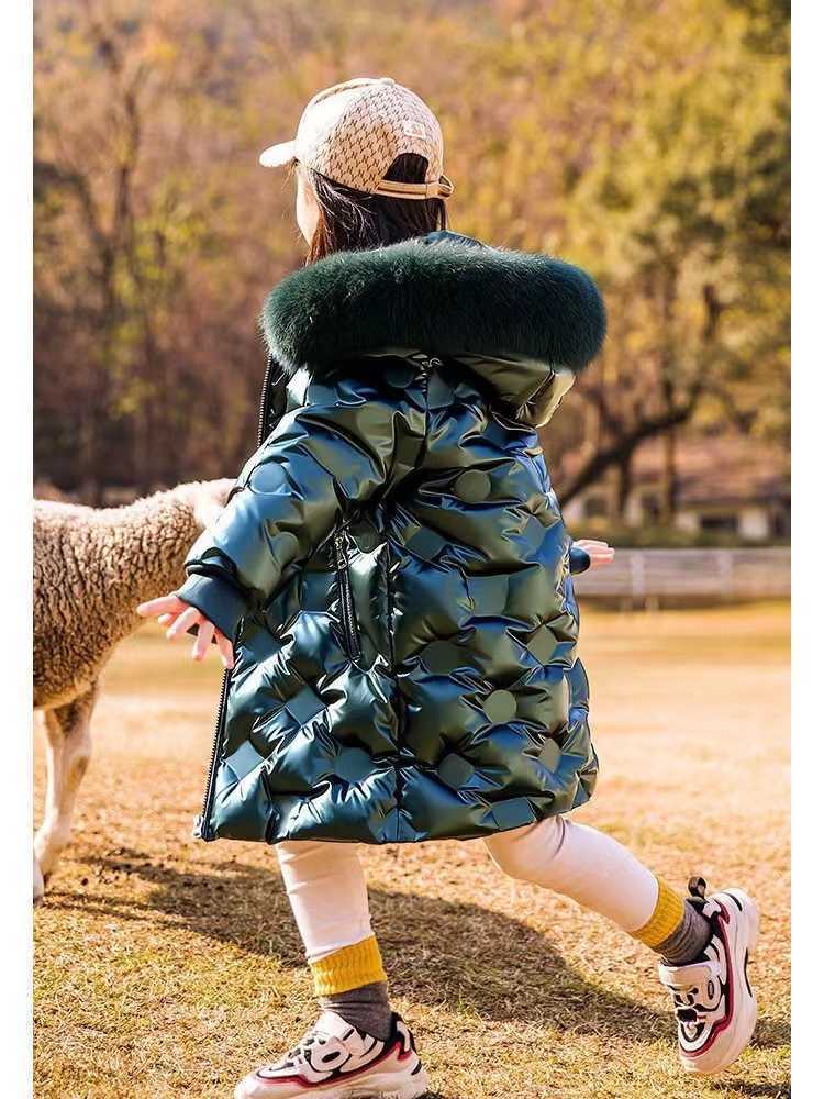 Down Coat Winter Down cotton Jacket Girls Waterproof Hooded Coat Children Outerwear Clothing Teenage clothes Kids R230905