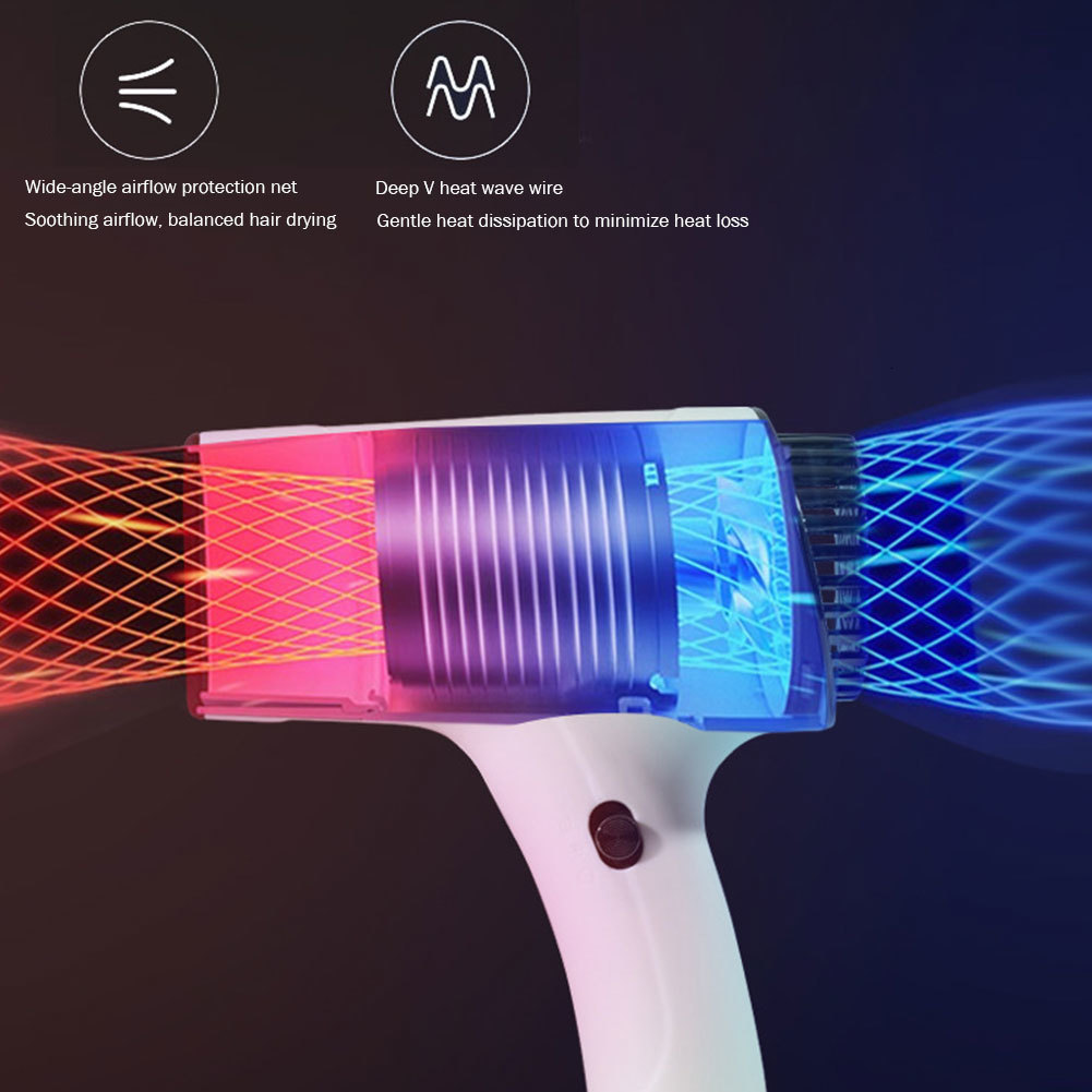 Other Massage Items Portable Hair Dryer 2600mah Cordless Handy Hairdryer 40500W USB Rechargeable Powerful 2 Gears for Household Travel Salon 230906