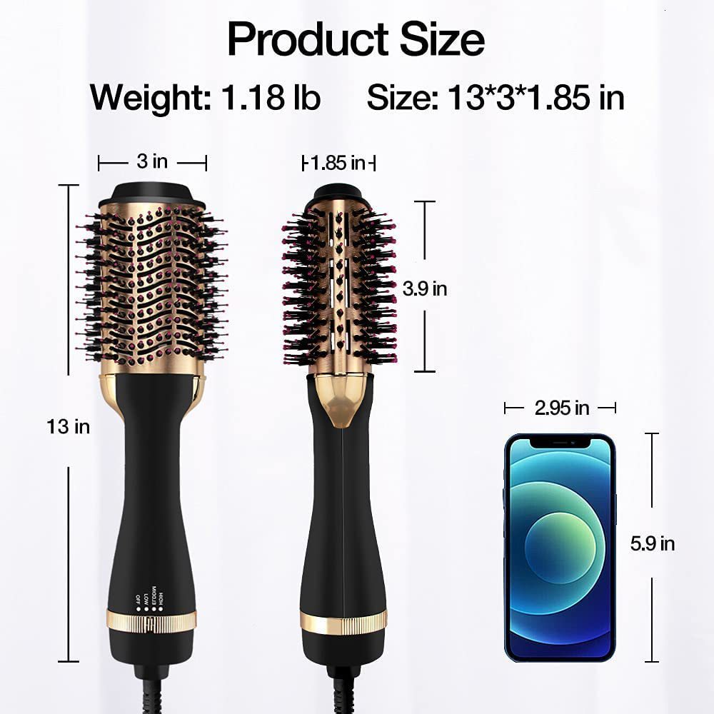 Hair Dryers 3 In 1 Adjustable Air Comb Profissional Wet And Dry Dryer Electric Straight Curly Styling Tool Smoothing Brush 230906