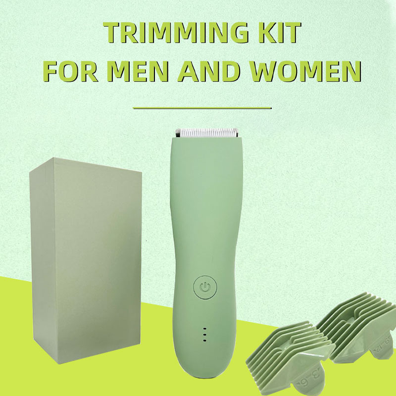 Electric Shavers Body Hair Trimmer for Men Balls Waterproof Green Shaver Machine Man Shaving Groin Trimmers Sensitive Areas 230906