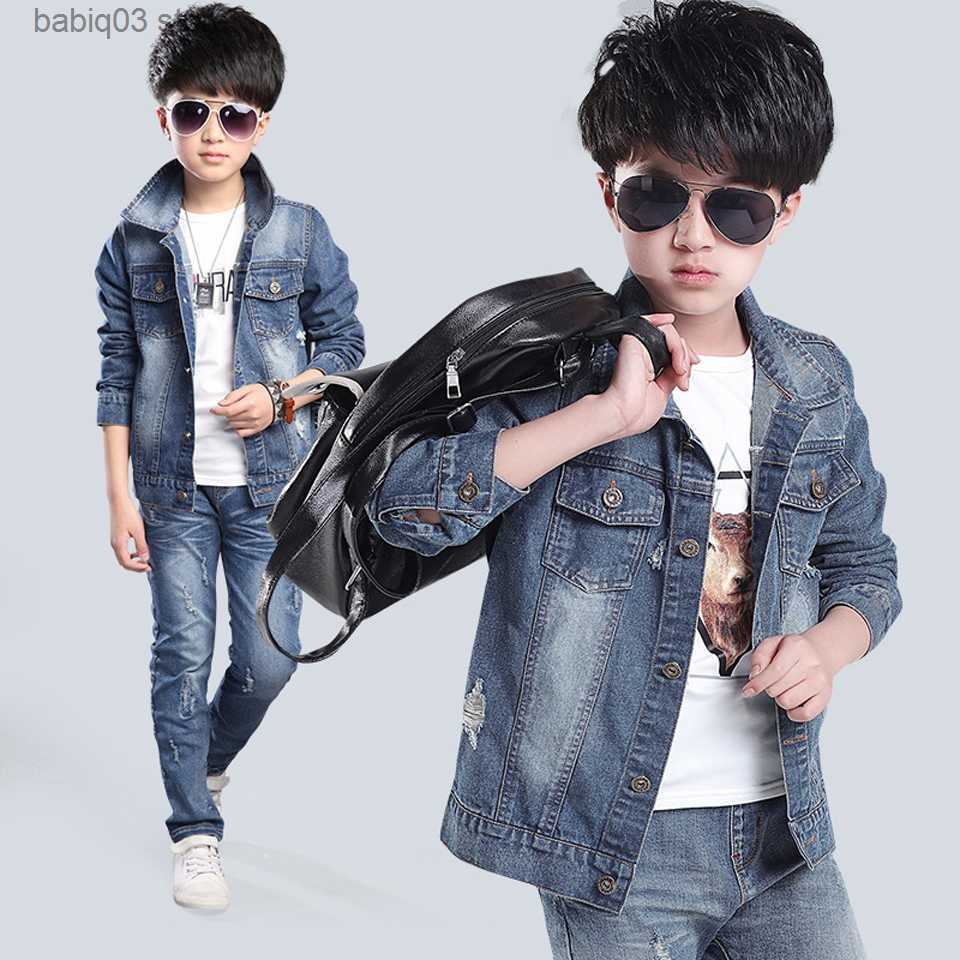 Clothing Sets Fashion Autumn Clothing Kids Jackets Baby Boys and Girls Jackets Kid Casual New Boys Coats Denim Jackets Kids Jeans Outwear T230907