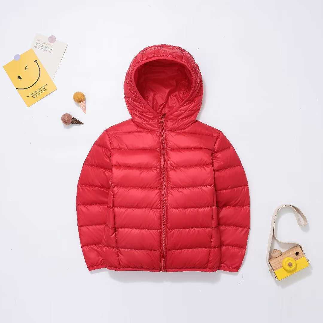 Down Coat Children's Down Jackets 2023 New Autumn Winter Hooded White Down Coats for Boys Ultralight Fluffy Girls Clothes R230905