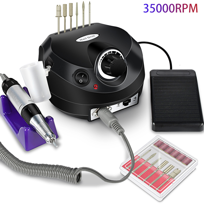 Nail Manicure Set Electric Nail Drill Machine Mill Cutter Sets Electric Manicure Machine Sets Accessory Pedicure Nail Drill Bit Nail Tools Kit 230809