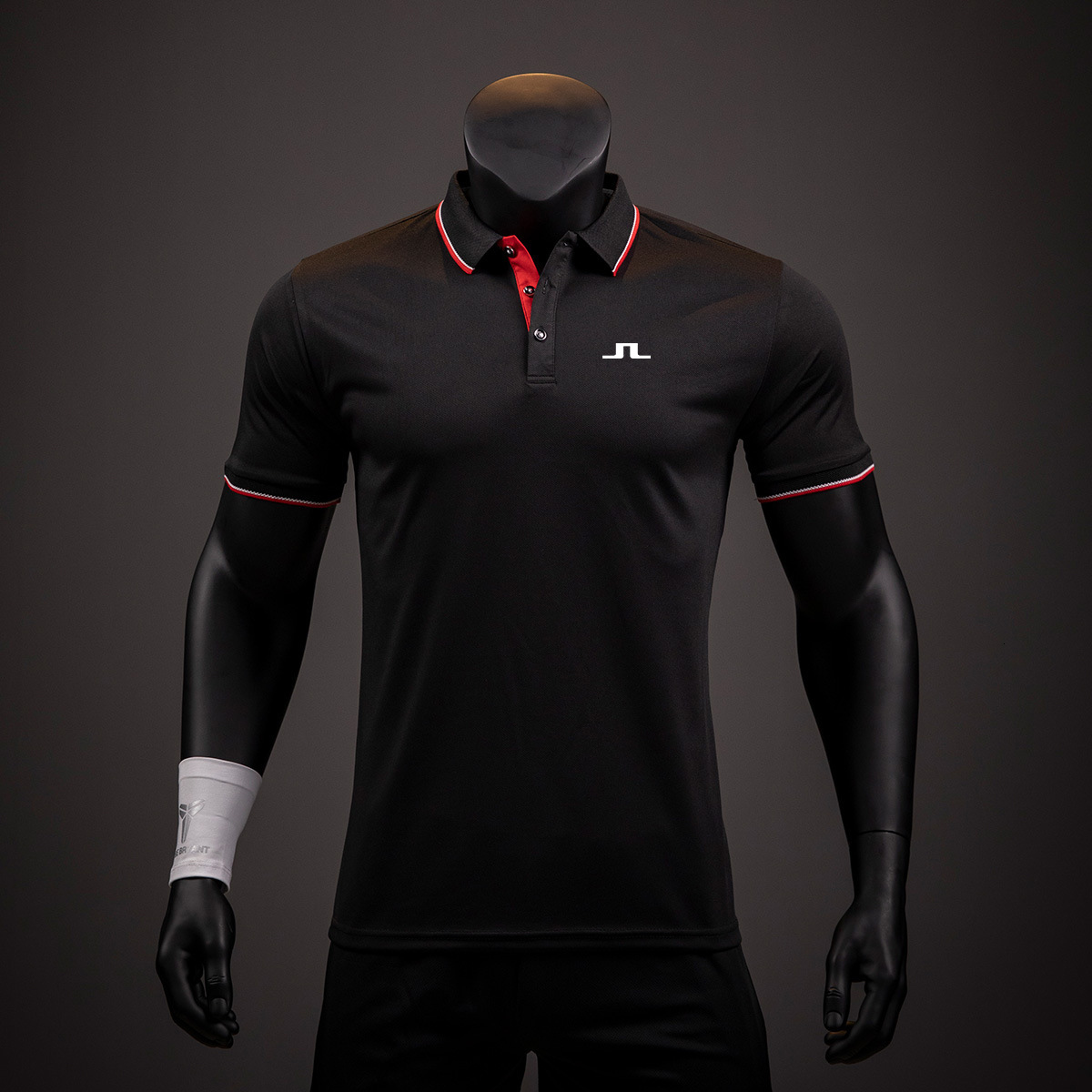 Men's Polos J Lindeberg Men Tshirt Casual Lapel Stitching Polo Shirts Man Highquality Shortsleeved Summer Pullover Top Slim Fit Golf Wear 230907 - view 3