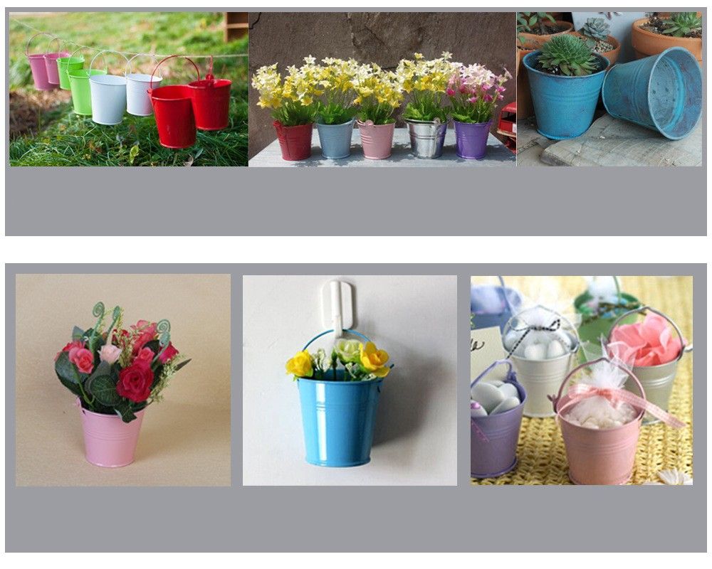 Garden supplies High qualitylow priceFlower trough factory direct sales mini pails wedding favors bucket candy boxesfavor tins ZZ