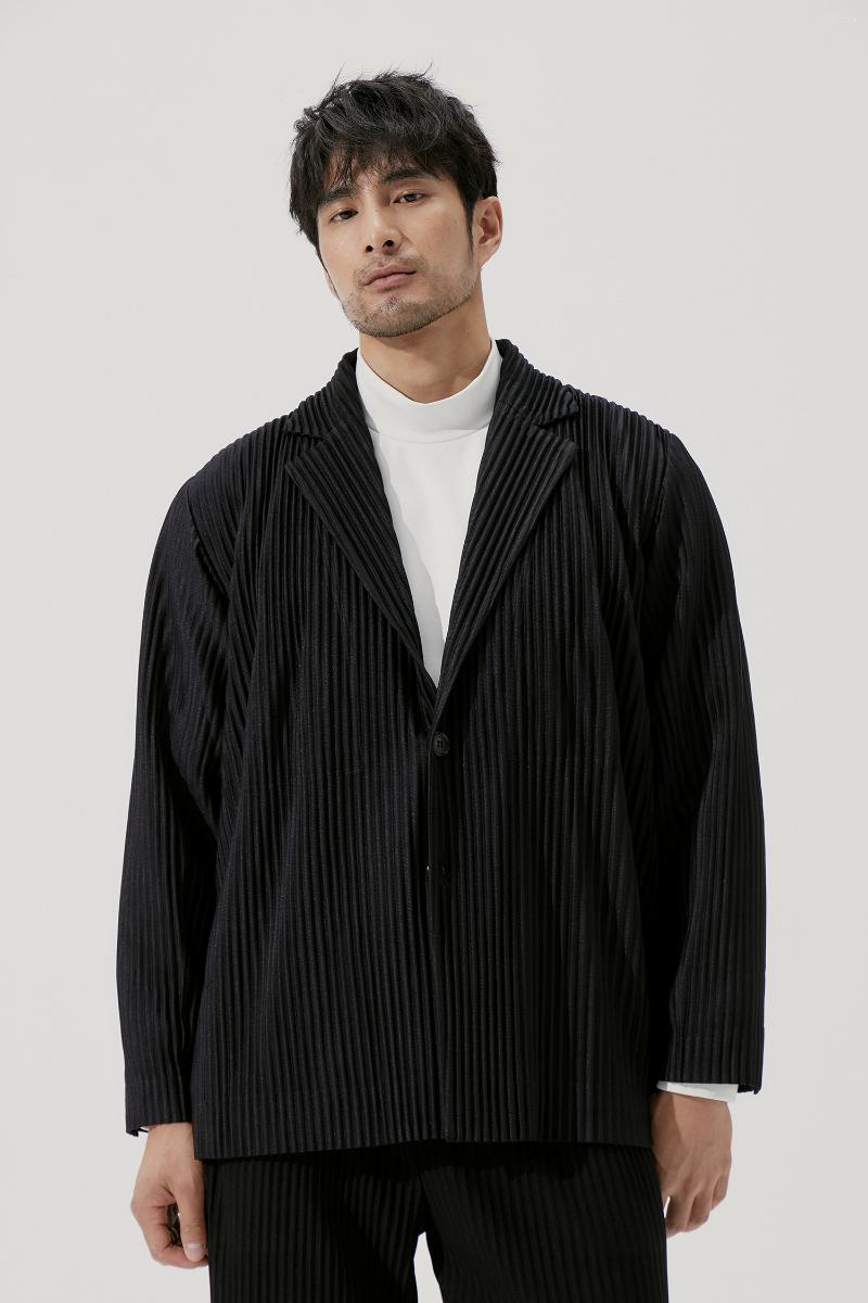 Men's Slim Fit Stretch Blazer Jacket Dark Gray, Black, Light Gray - Casual Smart Style, Polyester, B4
