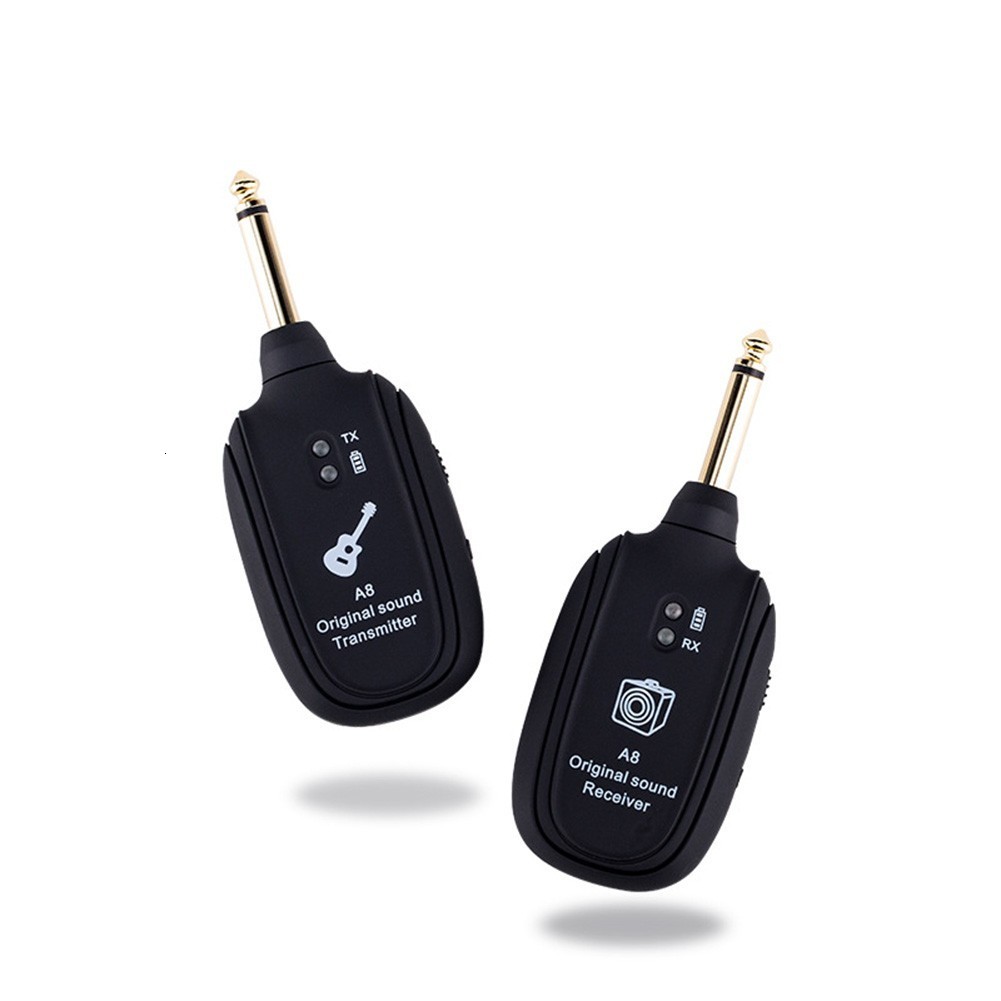 Lighting Studio Accessories A8 UHF Guitar Wireless System Transmitter Receiver Builtin Rechargeable wireless guitar transmitter for accessories 230908 - view 4