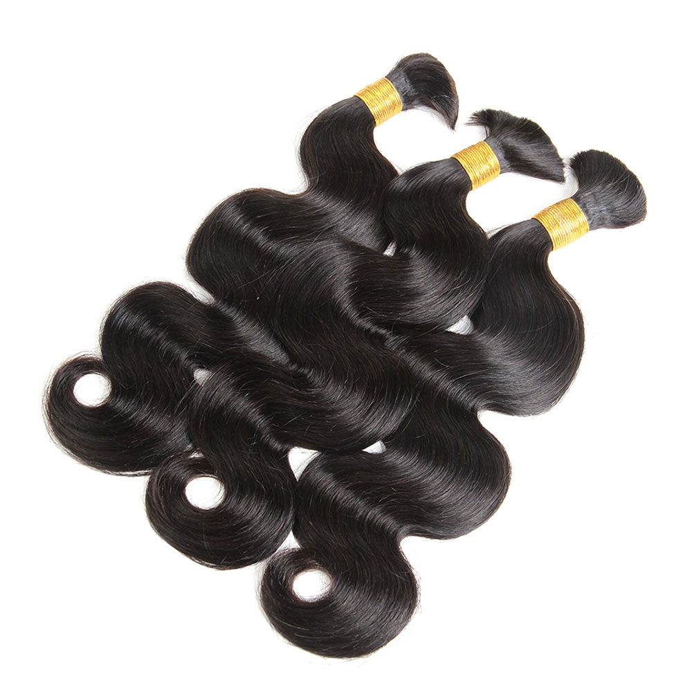 FUGUANRENFA Brazilian Body Wave Human hair Bulk For Good Quality Cheapest Price 8-30 Inch 3Pcs/Lot Braiding Braid Extensions