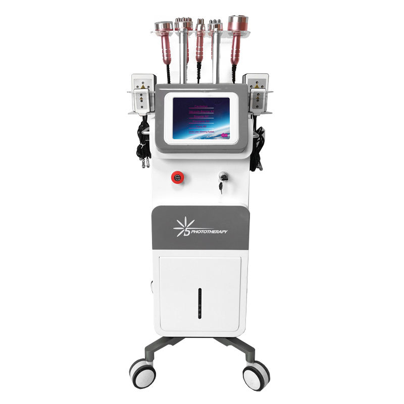 New Selling Weight Loss 6 In 1 Vacuum Cavitation Fat Removal System Cavitation 5D Lipolaser 650Nm Lipolaser Body Slimming Device