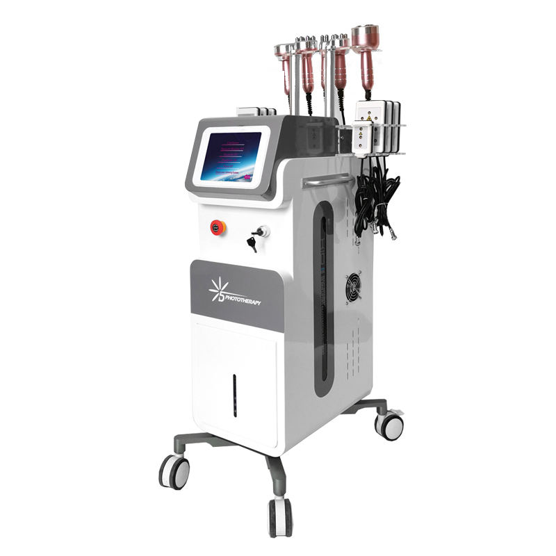 New Selling Weight Loss 6 In 1 Vacuum Cavitation Fat Removal System Cavitation 5D Lipolaser 650Nm Lipolaser Body Slimming Device