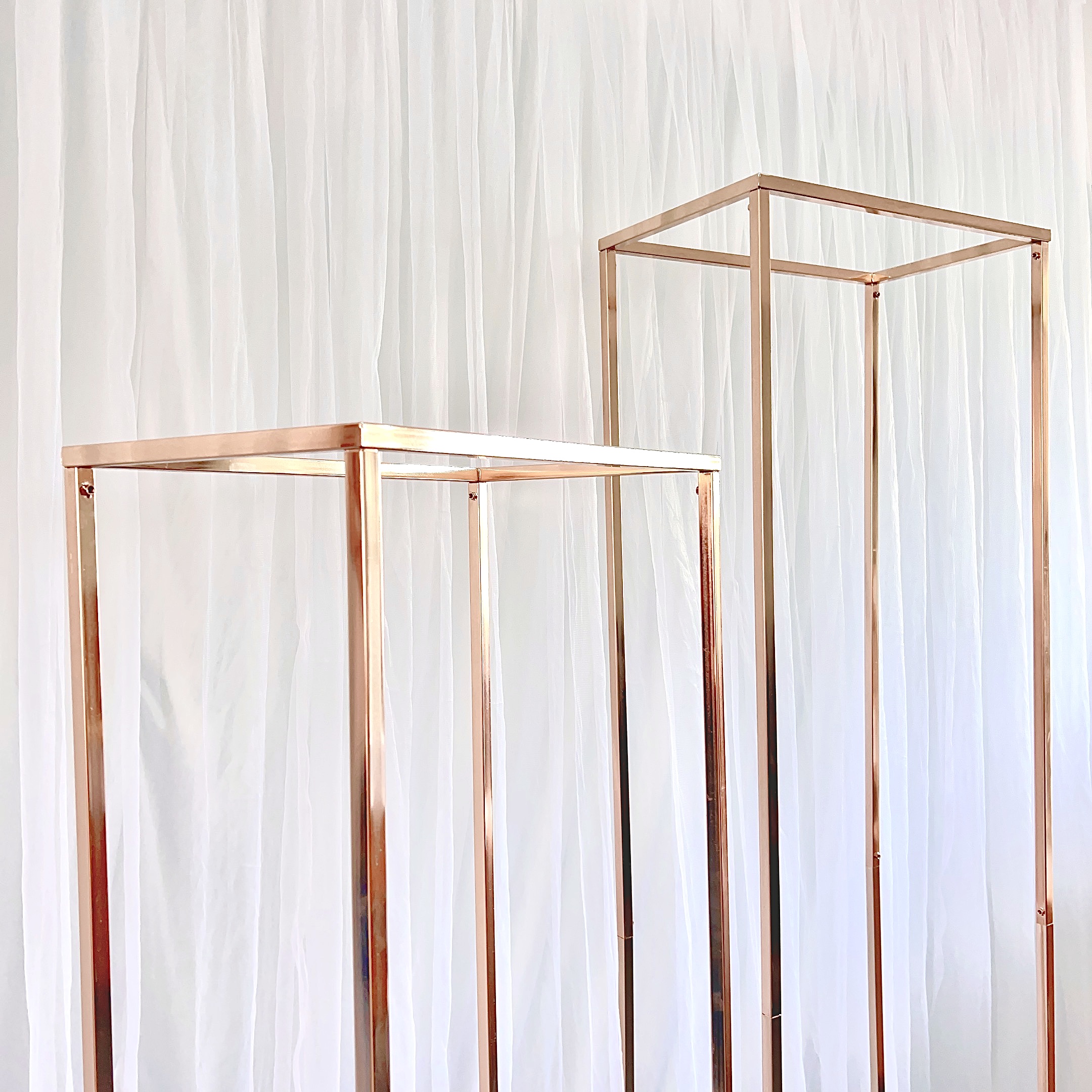 5PCS Shiny Gold Wedding Decoration Background Framer Welcome Banner Sign Lace Display Stand Flower Arch Riser Column Wedding Backdrops Props