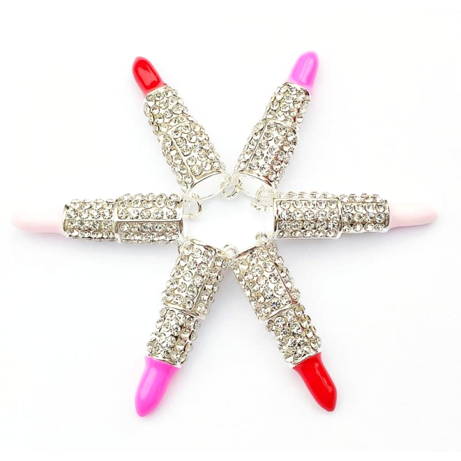 Charms 10pcs Lipstick Charms Fit For DIY Jewelry Making LP0001-LP0004 230907