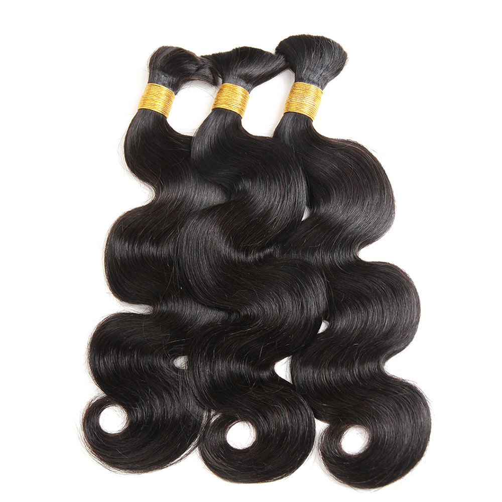 FUGUANRENFA Brazilian Body Wave Human hair Bulk For Good Quality Cheapest Price 8-30 Inch 3Pcs/Lot Braiding Braid Extensions