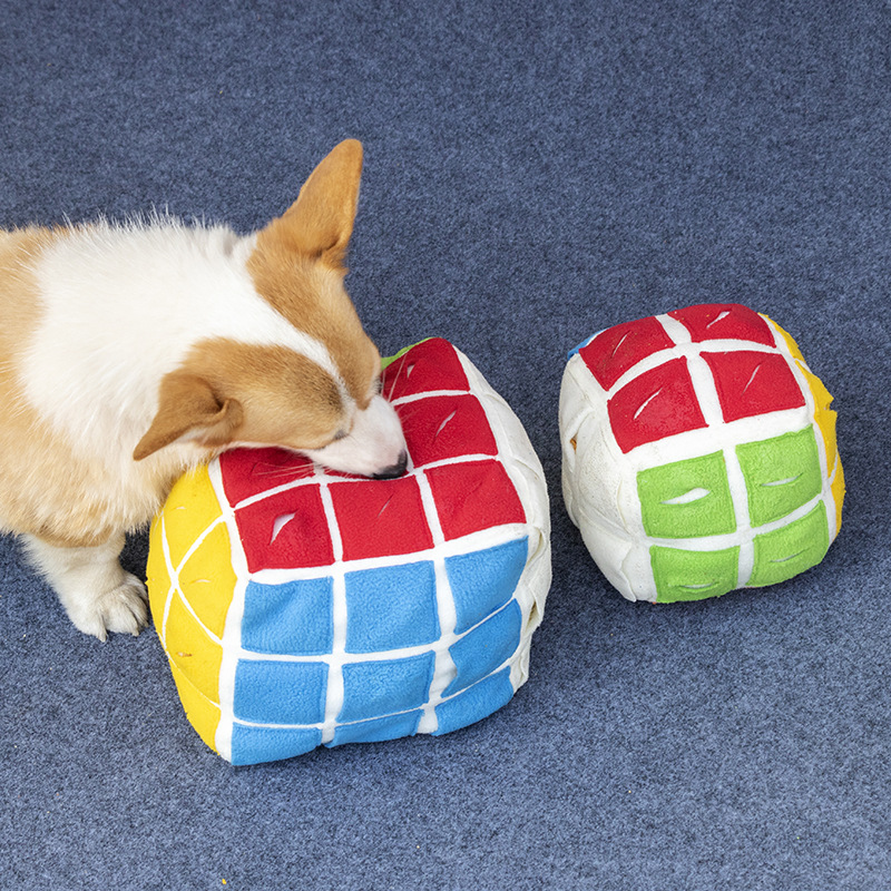Sniff Pet High Difficulty Rubik's Dog Fengrong Toy Cat Pussy Hidden Food Cube Ball