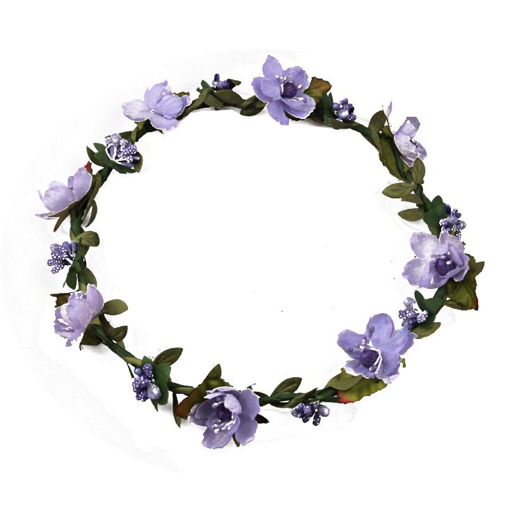 Bohemian Terylene Flower Wreath Garland Crown Festival Wedding Bridal Bridesmaid Floral Headband Headdress Headpiece Accessories YD019 ZZ