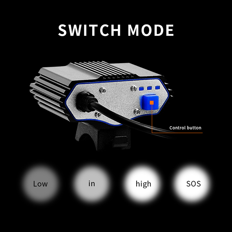 Bike Lights Super Bright Bicycle Front Light 3xT6 LED Outdoor MTB Road Headlight Waterproof Safe Cycling Lamp With Battery Pack BC0533 230907