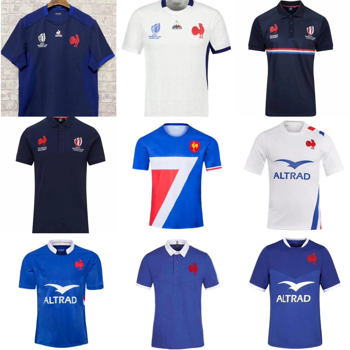 style 21 22 23 24 France Super Rugby Jerseys 2023 2024 Maillot de Foot BOLN shirt size S-5XL Top Quality
