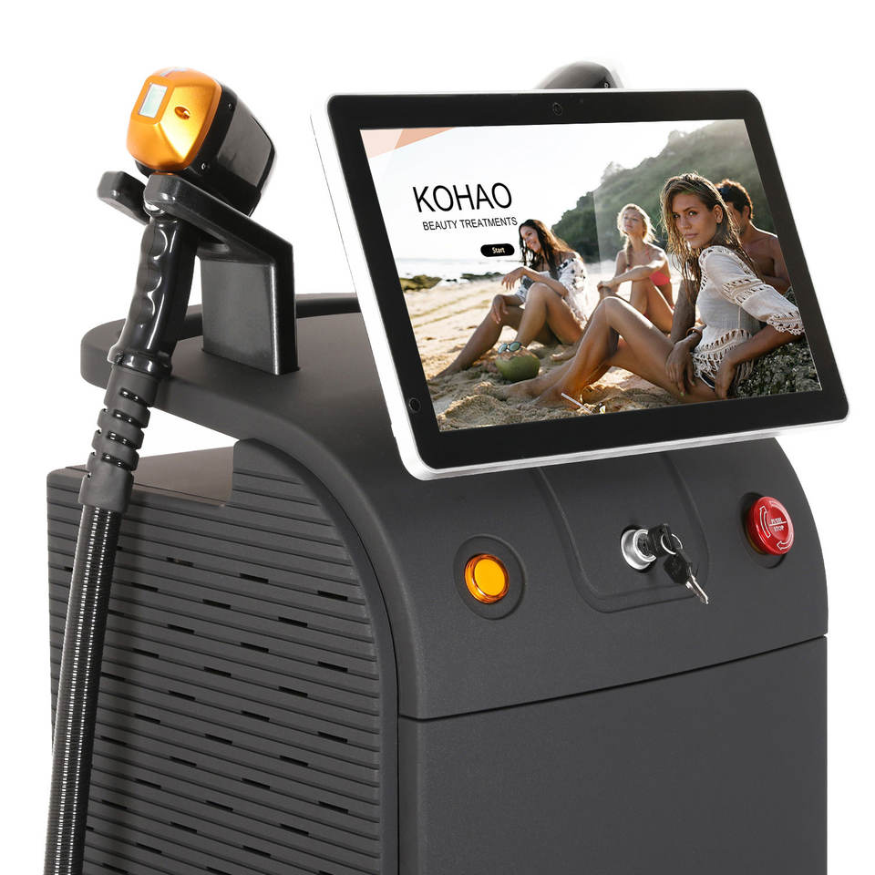 Newest Diode Laser 808 Laser Machine 808Nm Hair Removal Machine Diode Laser Plus White Professional 755 808 1064 Nm Skin Tightening Skin Rejuvenation 