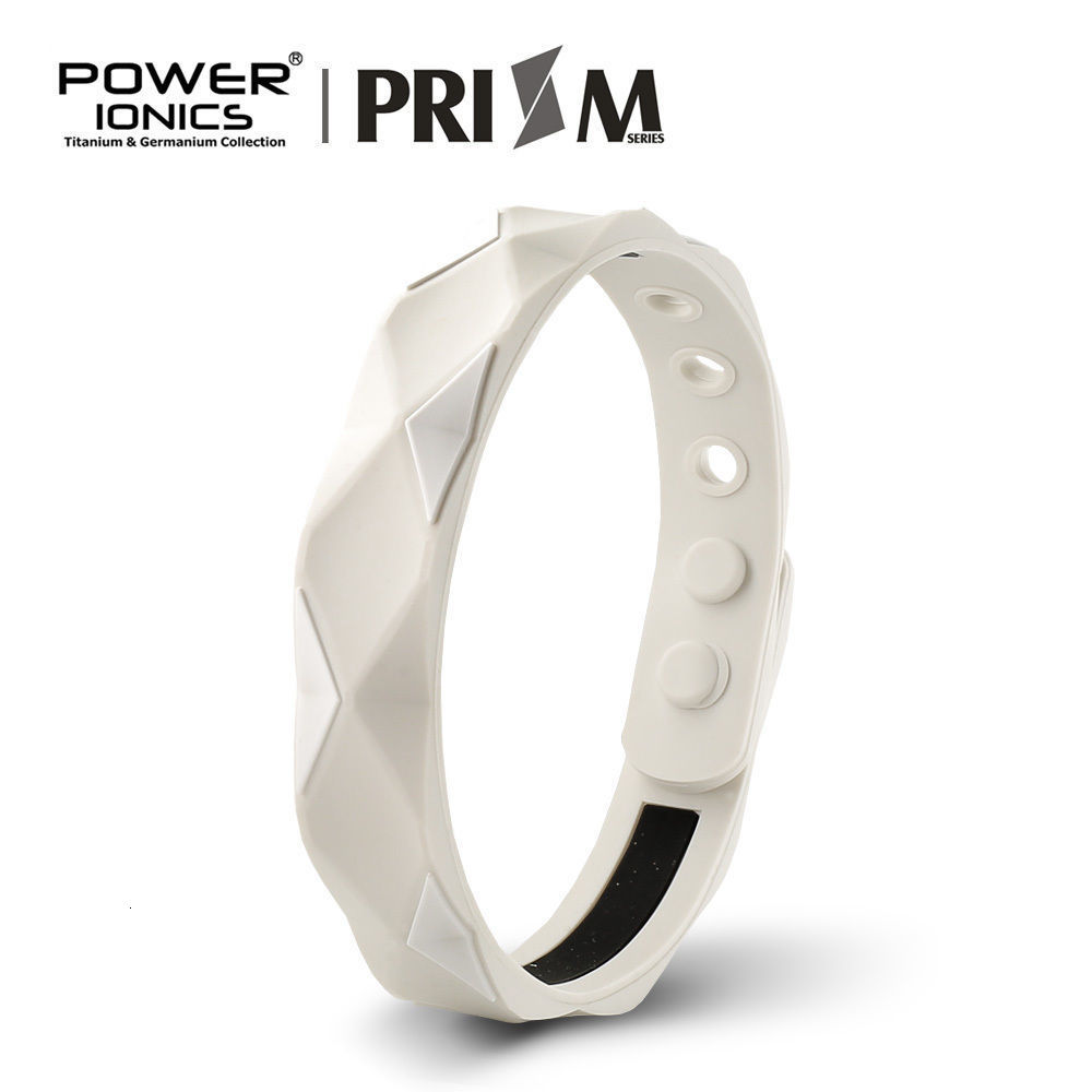 Charm Bracelets Power Ionics Prism 2000 Ions Germanium Silicone Wristband Bracelets For Man Women Balance Energy Balance Human Body 230907