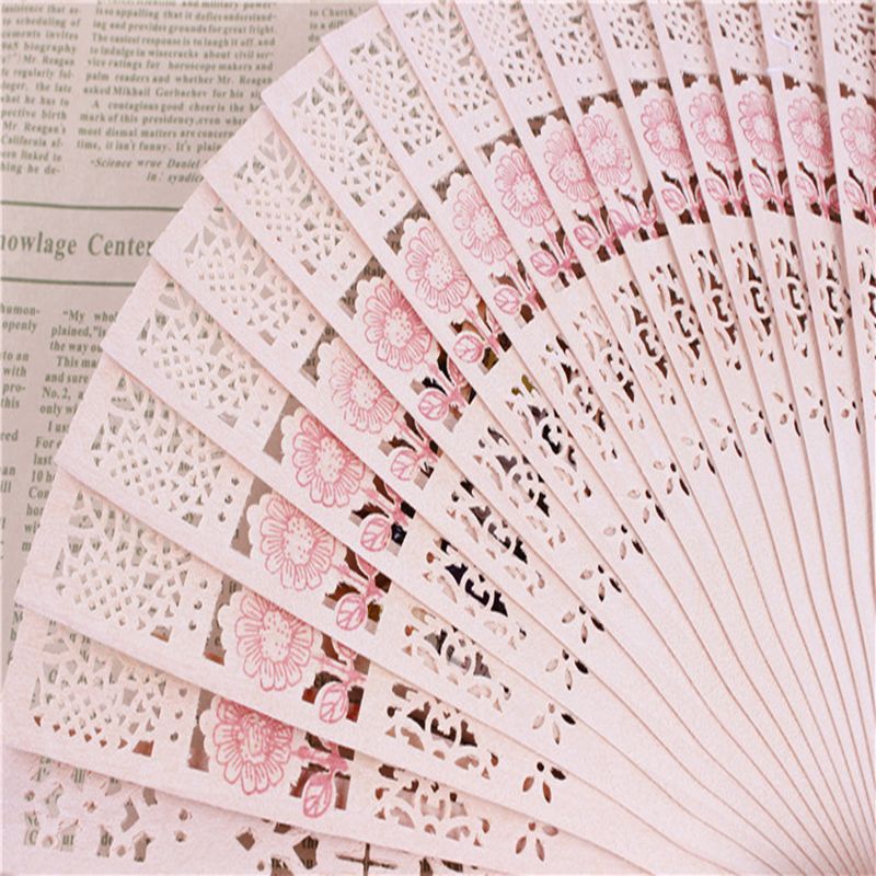 Wooden Fans Chinese Sandalwood Fans Wedding Fans Advertising Bridal Accessories ZZ